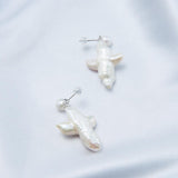 Crucifix Baroque Pendant Drop Earrings - Gembea Jewelry