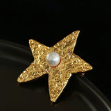 Dazzling Stars Pentagram Planet Element Brooch gembea jewelry