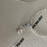 Baroque with Diamond Pearl Necklace - Gembea Jewelry