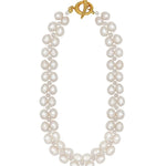 Double Baroque Pearl Choker Necklace gembea jewelry