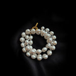 Double Baroque Pearl Choker Necklace gembea jewelry
