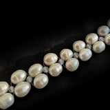 Double Baroque Pearl Choker Necklace gembea jewelry