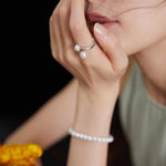 Double Freshwater Pearl Open Rings - Gembea Jewelry