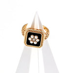 Drop Glazed Zircon Gemstone Open Rings - Gembea Jewelry