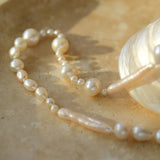 Elegant Irregular Baroque Pearl Necklace GEMBEA JEWELRY
