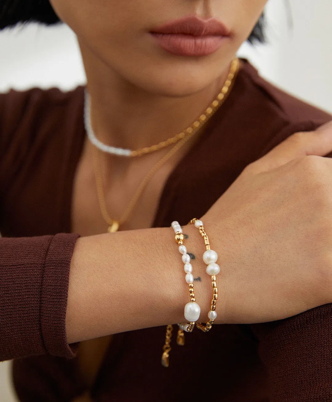 Elegant Pearl Beaded Bracelet