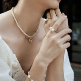 Elegant Pearl Beaded Bracelet