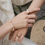 Elegant Pearl Beaded Bracelet