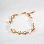 Elegant Gold Bean Pearl Bracelet Gembea - Gembea Jewelry