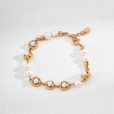 Elegant Gold Bean Pearl Bracelet Gembea - Gembea Jewelry