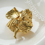 Elegant Golden Rose Brooch gembea jewelry