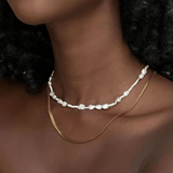 Simple Freshwater Rice Pearl Necklace - Gembea Jewelry