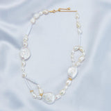 French Style Round Baroque Pearl Choker Necklace - Gembea Jewelry