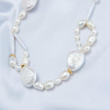 French Style Round Baroque Pearl Choker Necklace - Gembea Jewelry