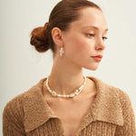 French Style Round Baroque Pearl Choker Necklace - Gembea Jewelry