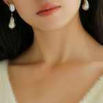 Freshwater Baroque Pearl Drop Earrings - Gembea Jewelry