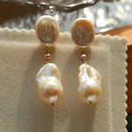 Freshwater Baroque Pearl Drop Earrings - Gembea Jewelry