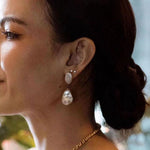 Freshwater Baroque Pearl Drop Earrings - Gembea Jewelry