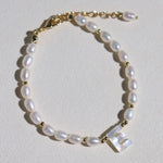 Freshwater Pearl 26-Letter Name Bracelet-Gembea Jewelry