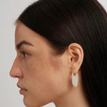 Galaxy Falls Series Bright Silver Tassel Earrings gembea jewelry