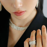 Galaxy Falls Series Shining Tassel Ring - Gembea Jewelry