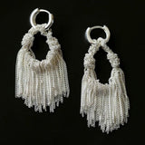 Galaxy Falls Series Drop Hoop Earrings - Gembea Jewelry