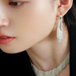 Galaxy Falls Series Drop Hoop Earrings - Gembea Jewelry