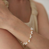 Gold Bean Freshwater Pearl Beaded Bracelet - Gembea Jewelry