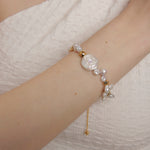 Gembea Jewelry Round Baroque Gold Bean Pearl Bracelet