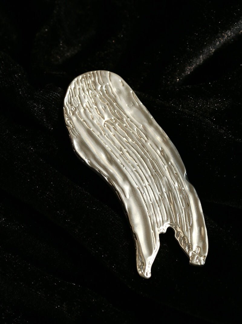 Golden Silver Oil Painting Artistic Brooch gembea jewelry