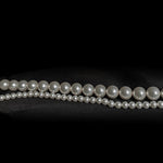 Gradient Artificial Pearl Collarbone Choker Necklace gembea jewelry