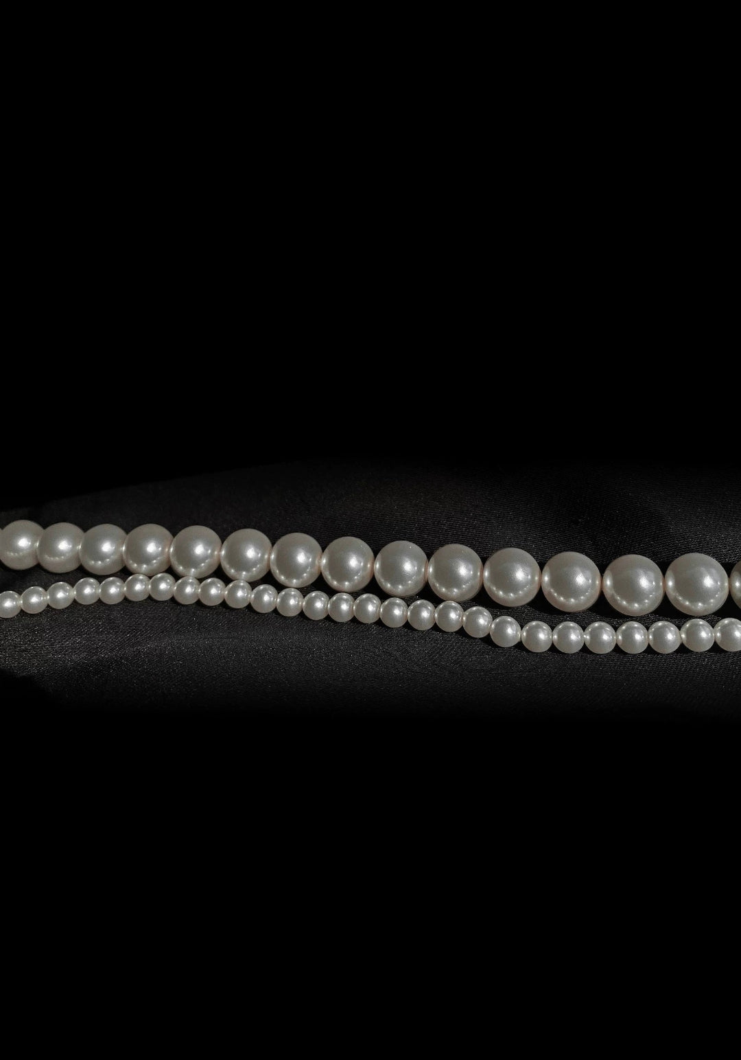 Gradient Artificial Pearl Collarbone Choker Necklace gembea jewelry