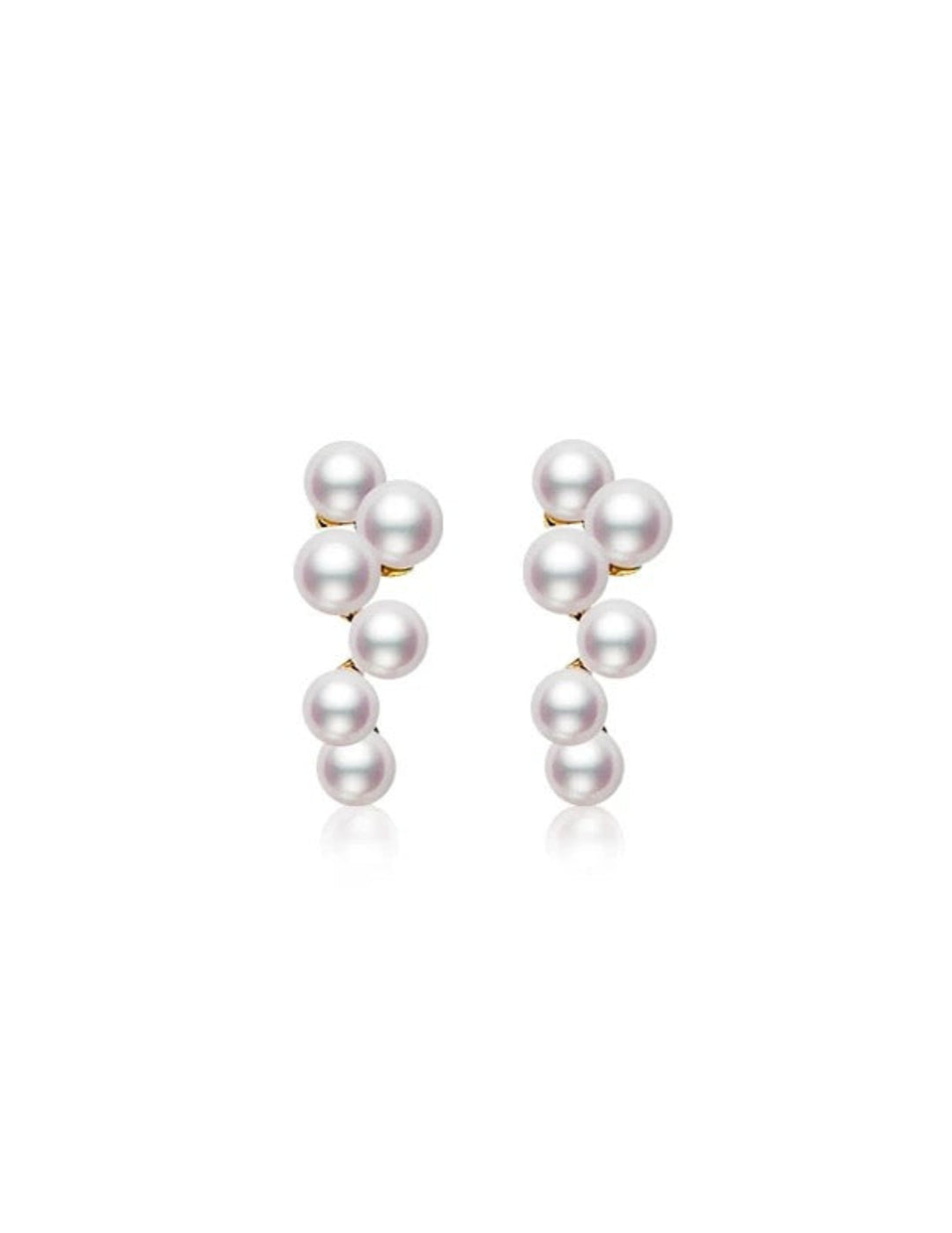Grape-Shaped Freshwater Pearl Stud Earrings gembea jewelry