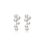 Grape-Shaped Freshwater Pearl Stud Earrings gembea jewelry