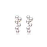Grape-Shaped Freshwater Pearl Stud Earrings gembea jewelry