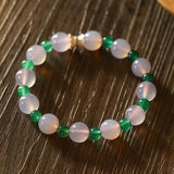 Spring Heartbeat Green Agate Bracelet - Gembea Jewelry