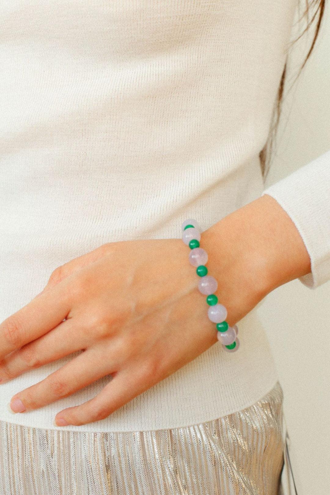 Spring Heartbeat Green Agate Bracelet - Gembea Jewelry