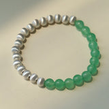 Green Eastern Jade Bead Bracelet gembea jewelry