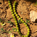 Green Grape Gemstone Beaded Necklace gembea jewelry