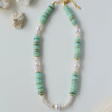 Gembea Jewelry Green Shell Beads Pearl Necklace