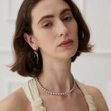 Grey Freshwater Pearl Beaded Necklace - Gembea Jewelry