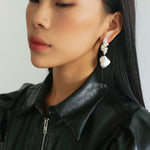 Hand-woven Baroque Winding Pearl Earrings - Gembea Jewelry