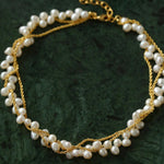 Hand-woven Chain Natural Pearl Necklace - Gembea Jewelry