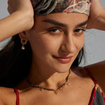 Heart-shaped Pendant Shoushan Stone Beaded Necklace - Gembea Jewelry