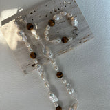 Amber Baroque Pearl Bracelet