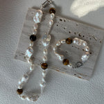 Amber Baroque Pearl Necklace