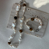 Amber Baroque Pearl Necklace