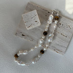 Amber Baroque Pearl Necklace