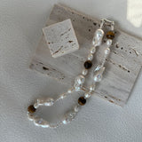 Amber Baroque Pearl Necklace