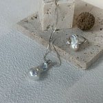 Baroque Pearl Zircon Ring